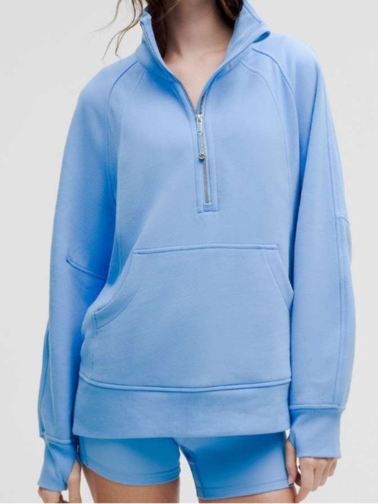 lululemon athletica Tops - Lululemon Scuba Oversized Funnel-Neck Half Zip *Long* size XS/S